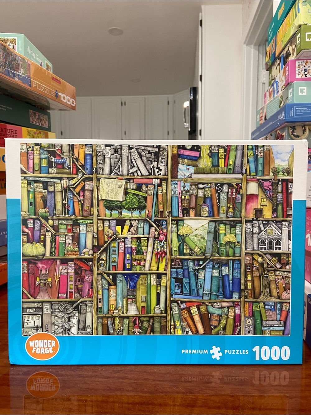 Wonder Forge Bizarre Bookshop - 1000 Piece Puzzle